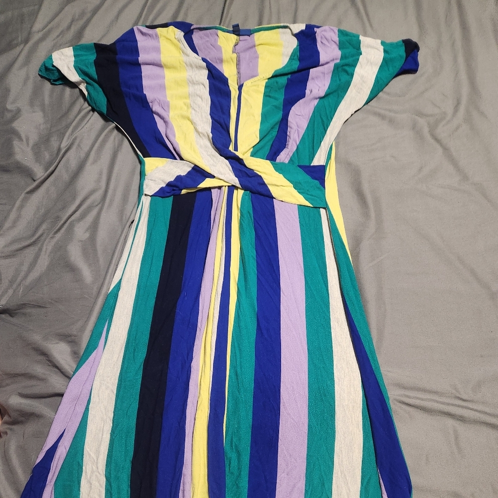 Multi colored stripped dress